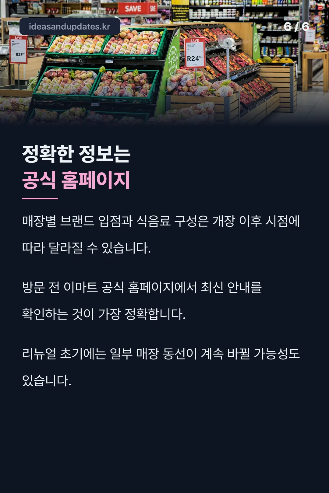 공식 홈페이지 안내