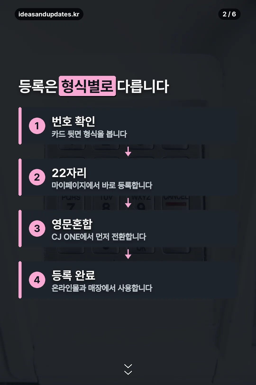 형식별 등록 방법