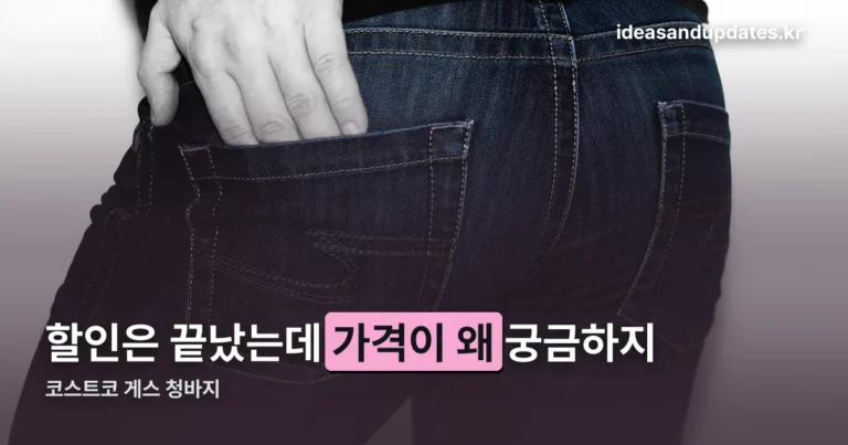 코스트코 게스 청바지 정리 썸네일