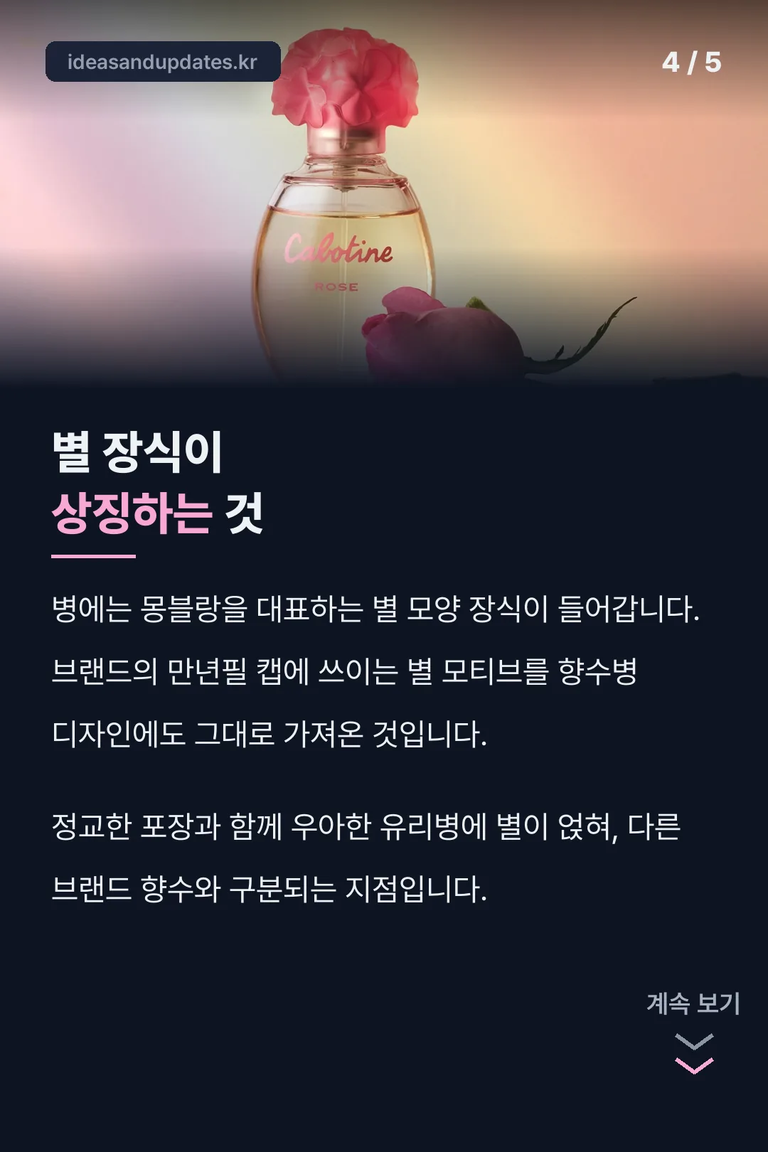 병 디자인 별 장식